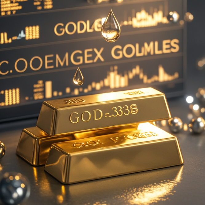 International Precious Metals Futures Close Lower: COMEX Gold Futures Down 0.85%, Silver Futures Drop 1.95%